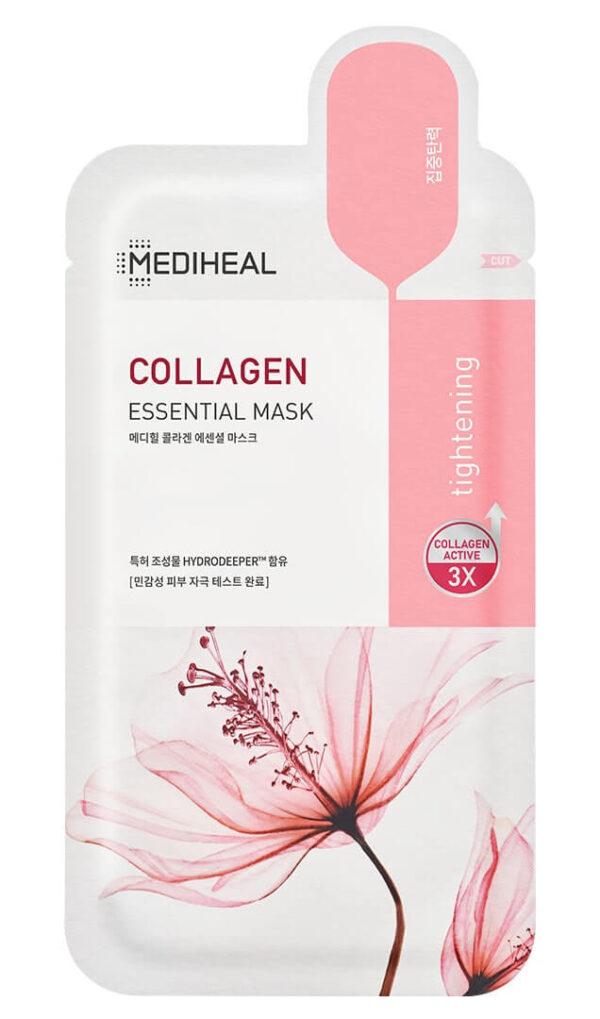 MEDIHEAL Collagen Essential Mask 24 ml - tõstev lehtmask kollageeni ja aminohapetega